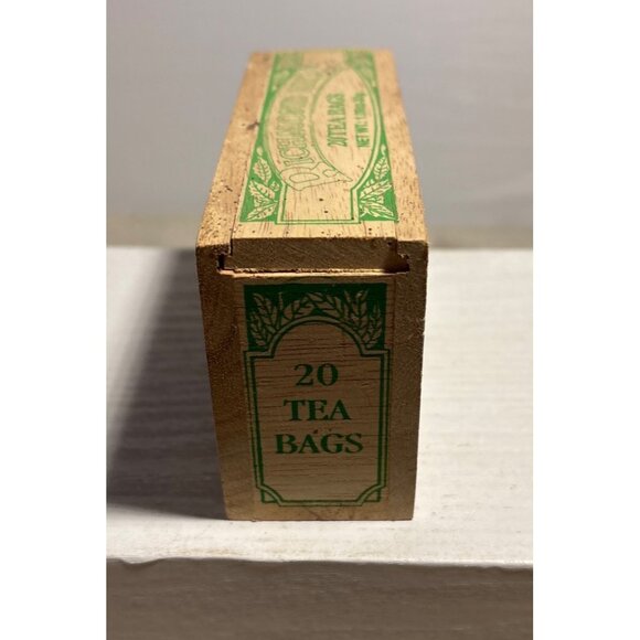 Wooden Tea Box Richmond Hill English Breakfast BOX ONLY 5 x 3" Slide Top Lid - Picture 4 of 11